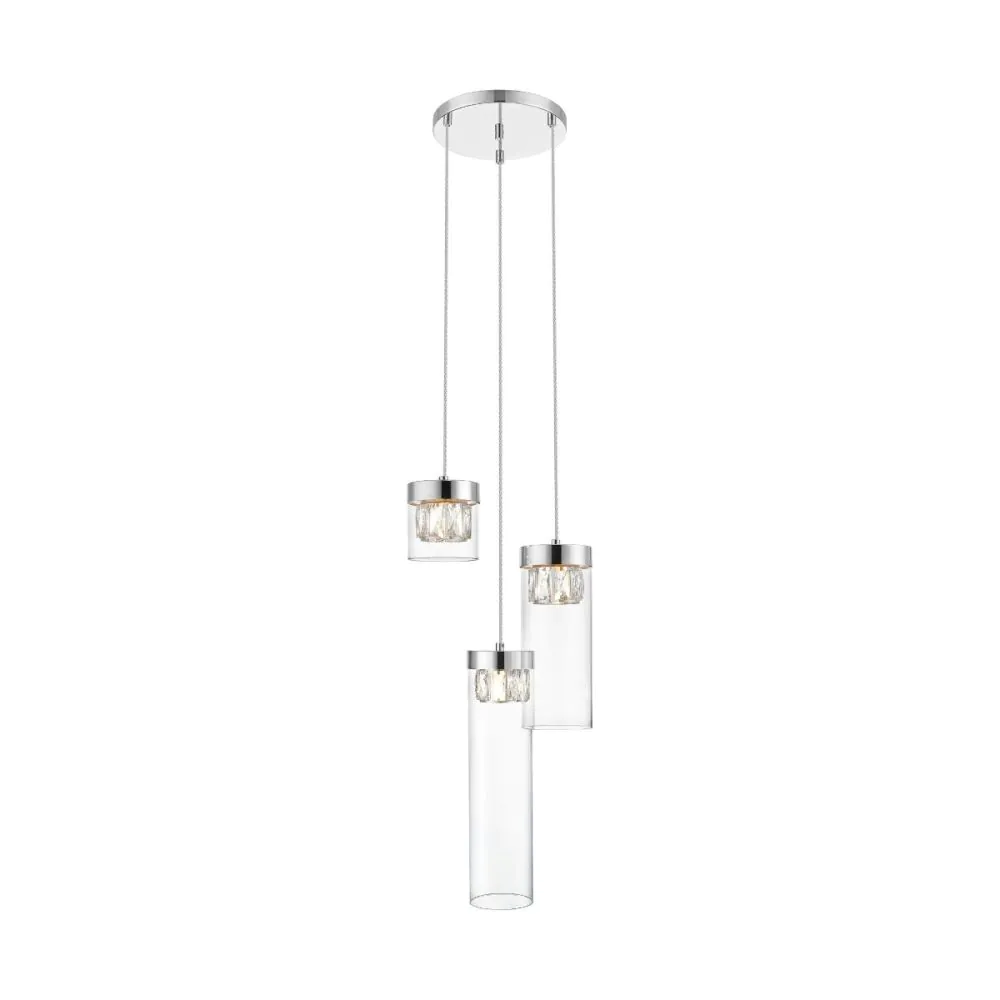 ZUMA LINE ПЕНДЕЛ GEM P0389-03D-F4AC 3XG9 ХРОМ
