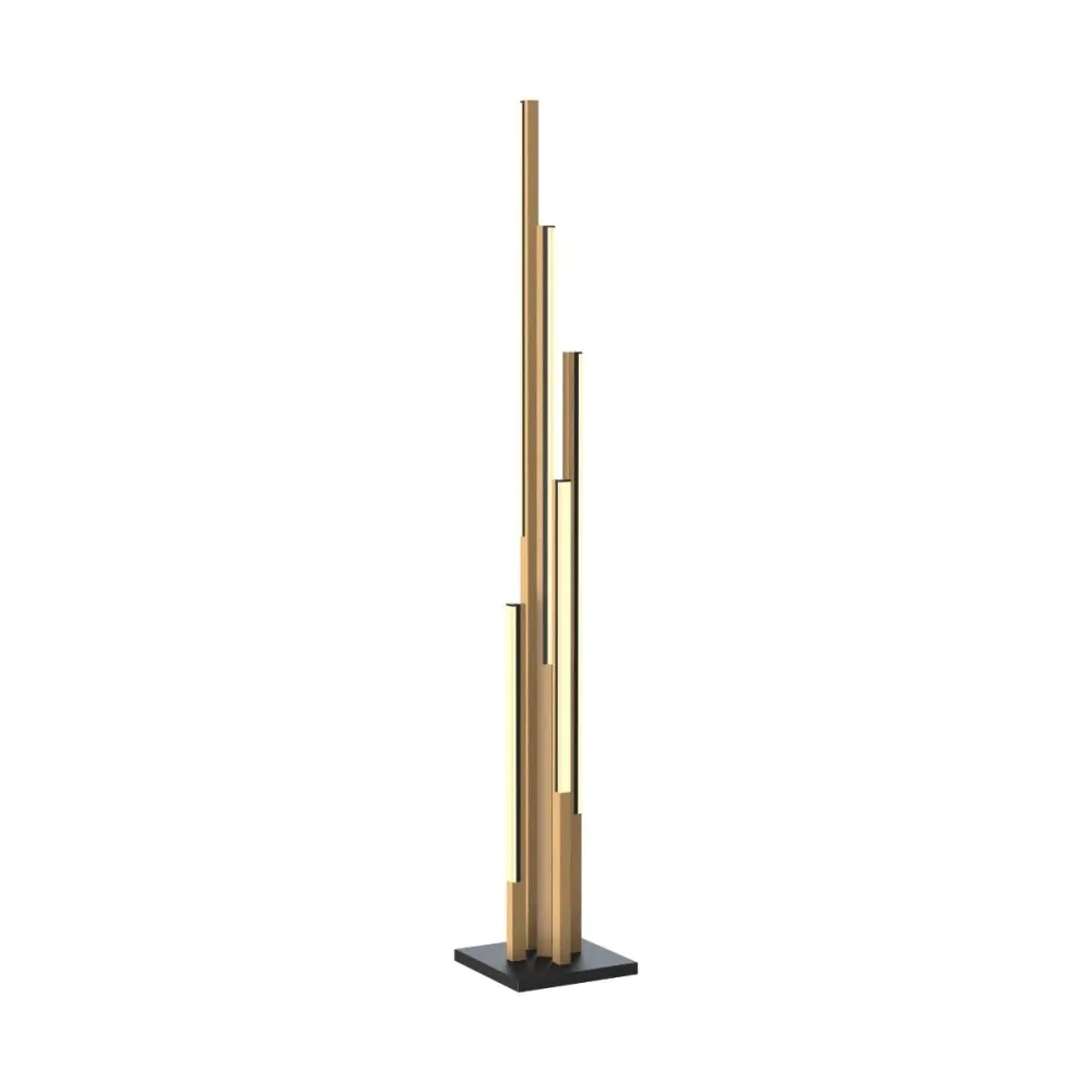 Zuma Line LED подова лампа ELIOT ML4980-5-3BMT 21W 3000K черно/дърво