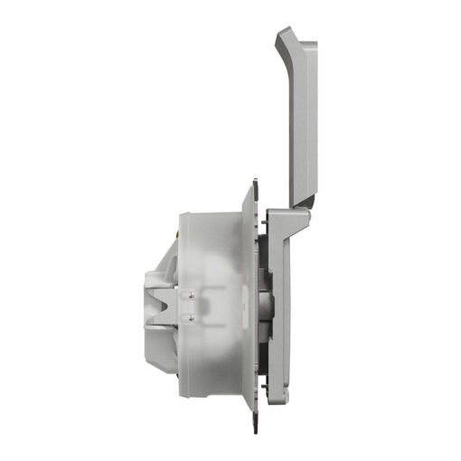 SDD213023 Sedna Design & Elements IP44 Контакт шуко с капак и детска защита, 2P+E винтово свързване 16А 250V алуминий - Image 4