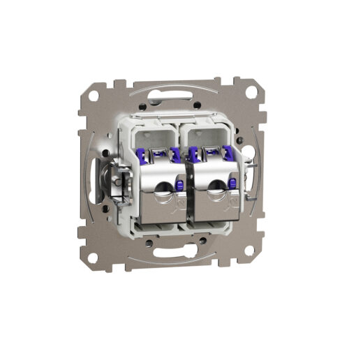 SDD113467S Sedna Design & Elements Двойна Информационна Розетка CAT 6A STP, RJ45, алуминий - Image 3
