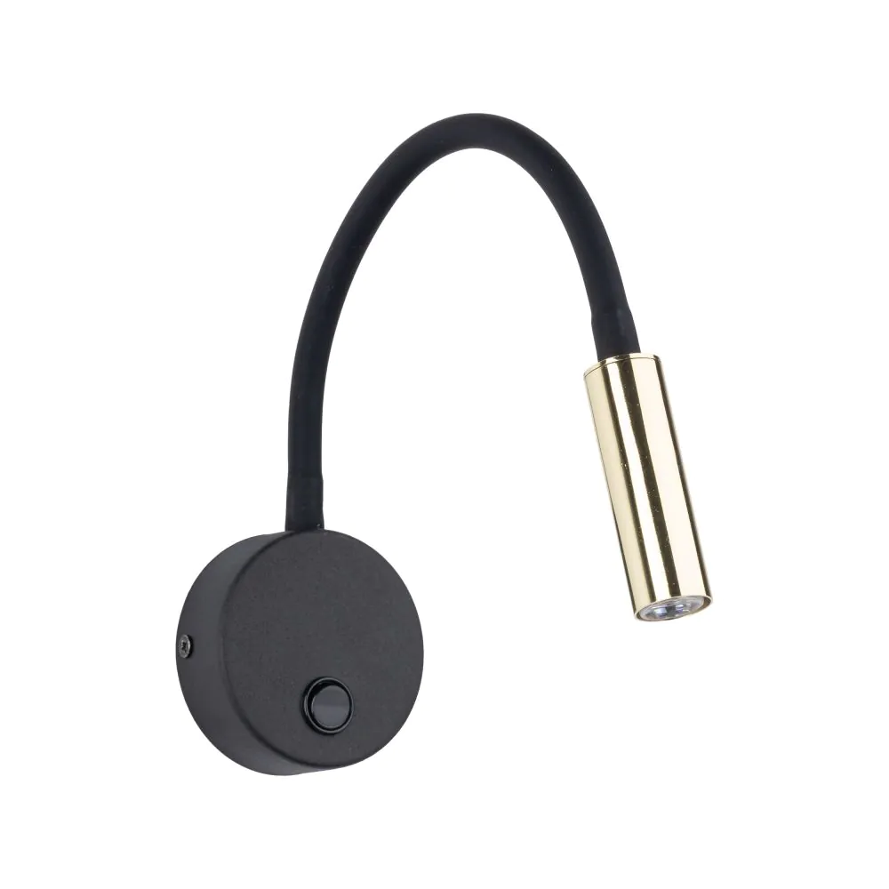 TK LIGHTING АПЛИК LAGOS 10039 1XG9 ЧЕРЕН/ЗЛАТО