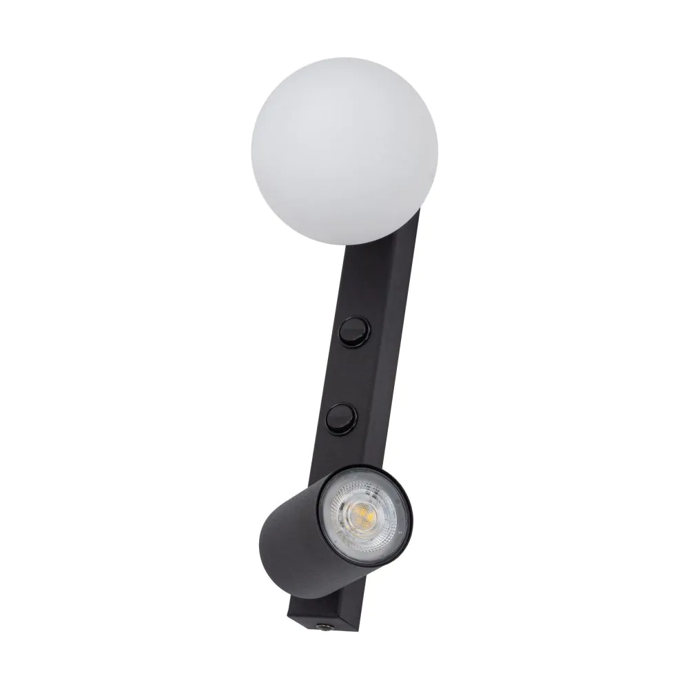 TK LIGHTING АПЛИК VOX 10148 1XGU10+1XG9 БЯЛ/ЧЕРЕН