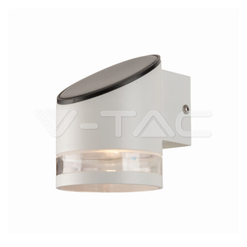 1w Led Соларна Стенна Лампа Smd Бяло Тяло Ip44 3000k