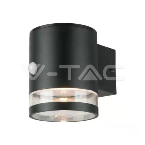 1w Led Соларна Стенна Лампа Smd Микровълнов Датчик Ip44 3000k