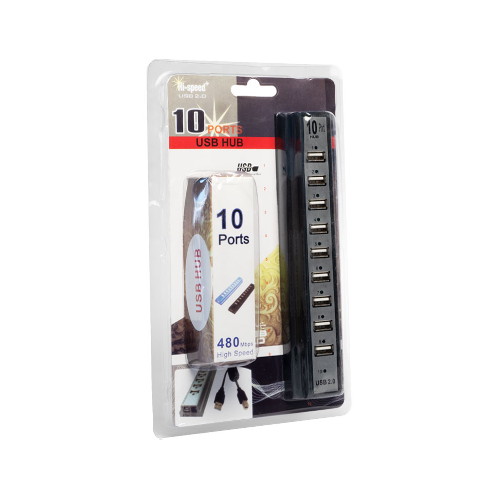 USB хъб No Brand, USB 2.0, 10 Порта, Различни цветове - 12061 D-12061 5 USB хъб No Brand, USB 2.0, 10 Порта, Различни цветове - 12061 - Image 3