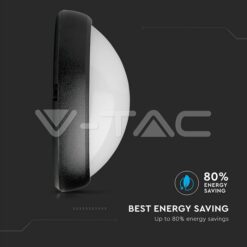 12w Led Овално Тяло Външен Монтаж Черно Тяло Ip66 Топло Бяла Светлина - 1350 VTAC-1350