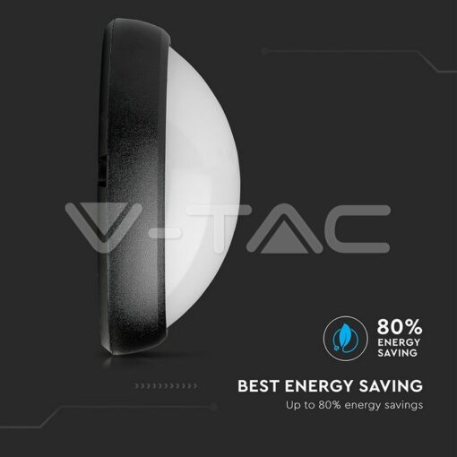 12w Led Овално Тяло Външен Монтаж Черно Тяло Ip66 Топло Бяла Светлина - 1350 - Image 10