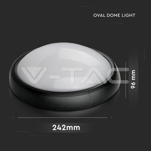 12w Led Овално Тяло Външен Монтаж Черно Тяло Ip66 Топло Бяла Светлина - 1350 - Image 11