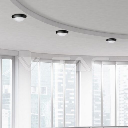 12w Led Овално Тяло Външен Монтаж Черно Тяло Ip66 Топло Бяла Светлина - 1350 - Image 12