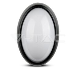 12w Led Овално Тяло Външен Монтаж Черно Тяло Ip66 Топло Бяла Светлина - 1350 VTAC-1350