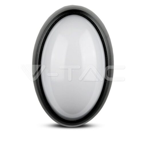 12w Led Овално Тяло Външен Монтаж Черно Тяло Ip66 Топло Бяла Светлина - 1350 - Image 2