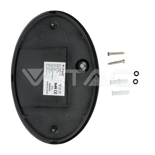 12w Led Овално Тяло Външен Монтаж Черно Тяло Ip66 Топло Бяла Светлина - 1350 - Image 6
