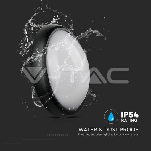12w Led Овално Тяло Външен Монтаж Черно Тяло Ip66 Топло Бяла Светлина - 1350 - Image 7