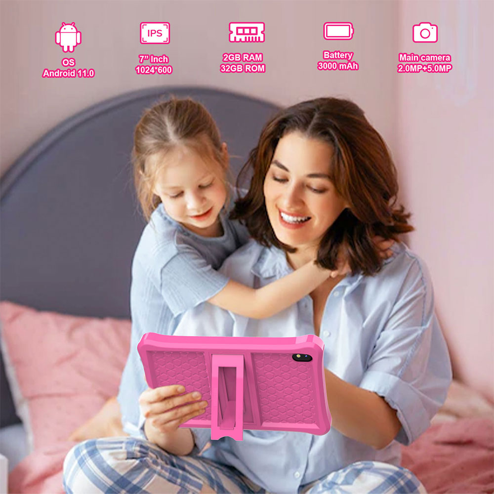 Детски таблет 7" No brand Q3K, Розов - 13096 D-13096 5 Детски таблет 7" No brand Q3K, Розов - 13096 - Image 3