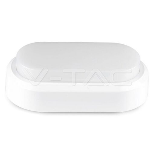 8w Led Плафон Ip54 Бяло Тяло Овал 3000k - 1311 - Image 4