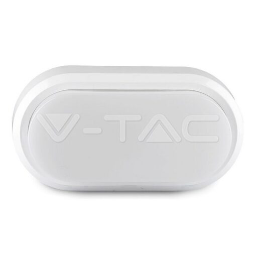 8w Led Плафон Ip54 Бяло Тяло Овал 3000k - 1311 - Image 6