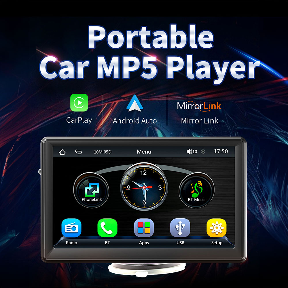 Преносим CarPlay / Android Auto дисплей No brand X500L, 7", За автомобил - 13309 D-13309 13 Преносим CarPlay / Android Auto дисплей No brand X500L, 7", За автомобил - 13309 - Image 11