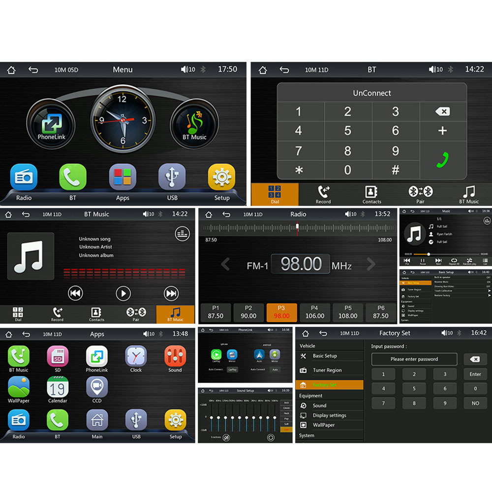 Преносим CarPlay / Android Auto дисплей No brand X500L, 7", За автомобил - 13309 D-13309 16 Преносим CarPlay / Android Auto дисплей No brand X500L, 7", За автомобил - 13309 - Image 14