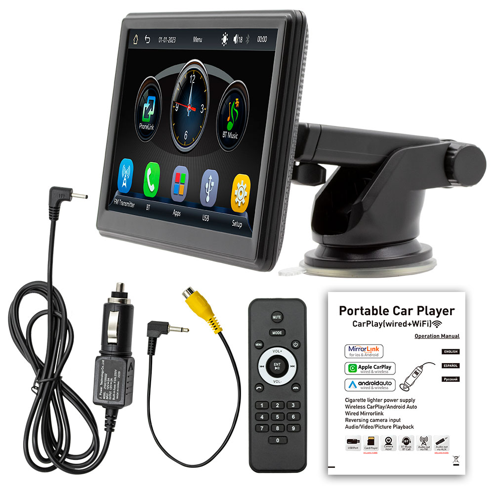 Преносим CarPlay / Android Auto дисплей No brand X500L, 7", За автомобил - 13309 D-13309 4 Преносим CarPlay / Android Auto дисплей No brand X500L, 7", За автомобил - 13309 - Image 2