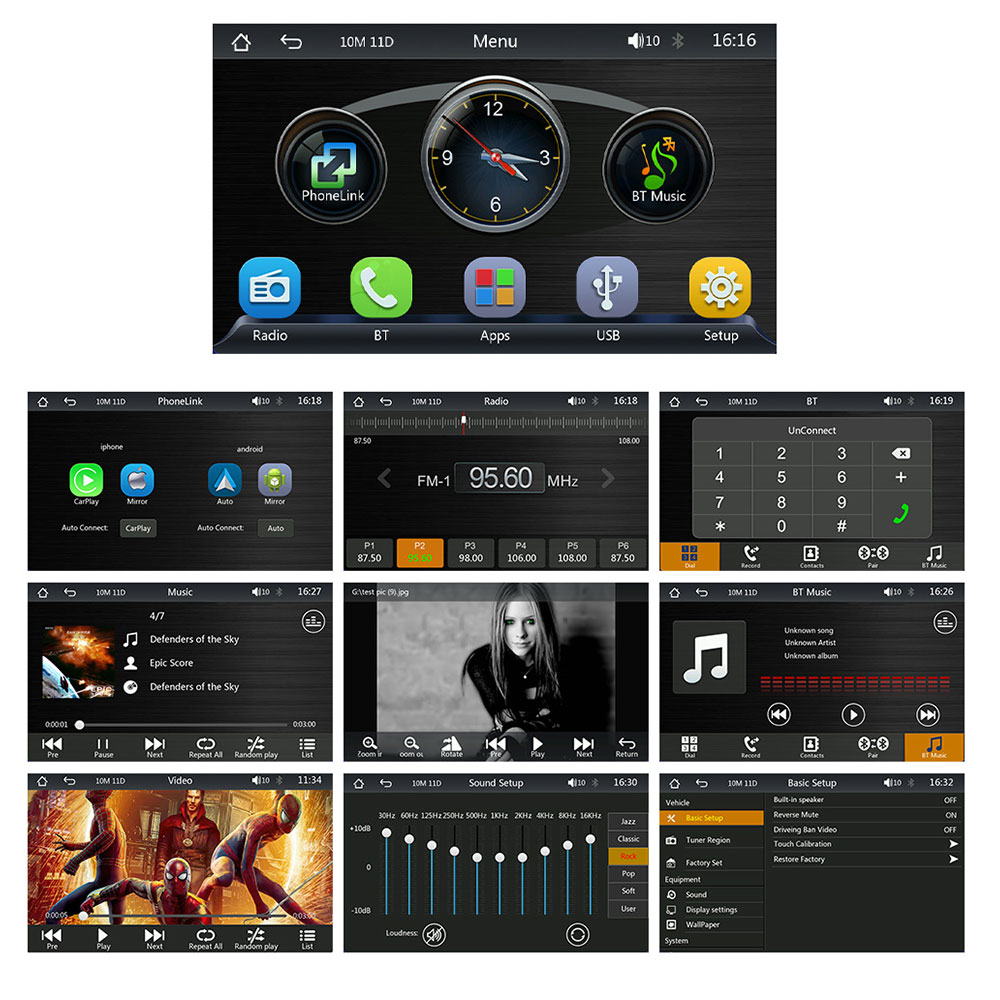 Преносим CarPlay / Android Auto дисплей No brand X600W, 7", За автомобил - 13310 D-13310 11 Преносим CarPlay / Android Auto дисплей No brand X600W, 7", За автомобил - 13310 - Image 9