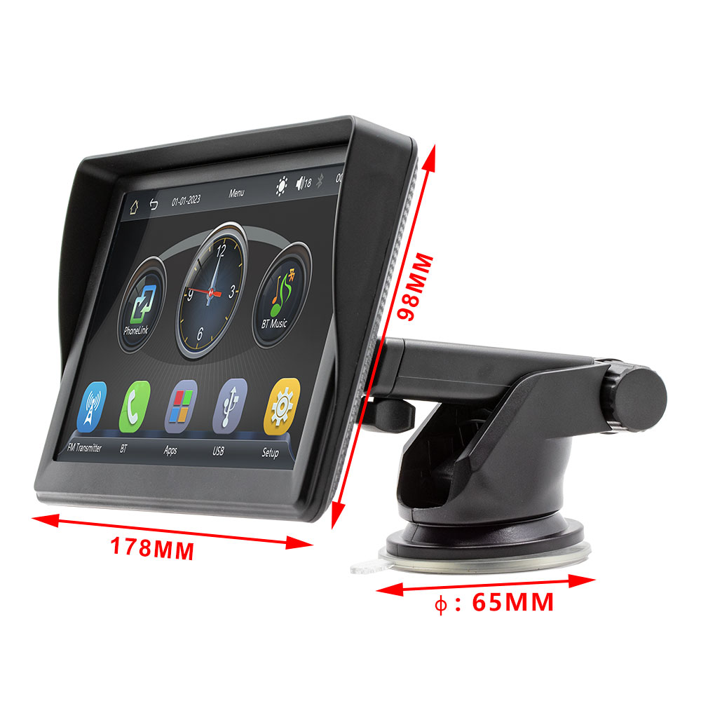 Преносим CarPlay / Android Auto дисплей No brand X600W, 7", За автомобил - 13310 D-13310 6 Преносим CarPlay / Android Auto дисплей No brand X600W, 7", За автомобил - 13310 - Image 4