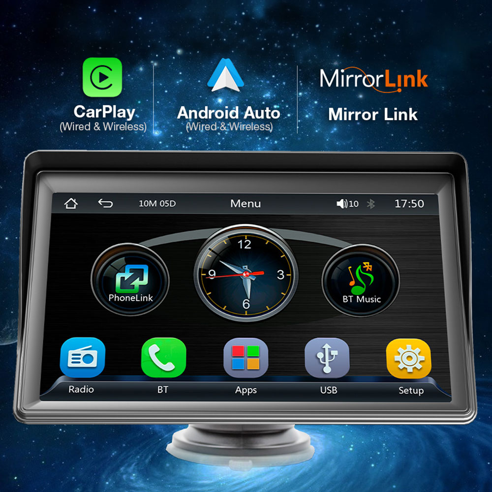 Преносим CarPlay / Android Auto дисплей No brand X600W, 7", За автомобил - 13310 D-13310 15 Преносим CarPlay / Android Auto дисплей No brand X600W, 7", За автомобил - 13310 - Image 13
