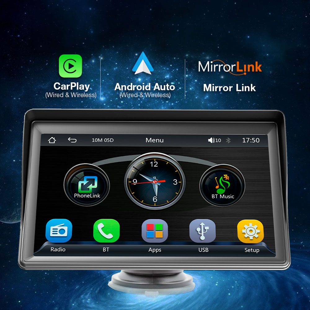 Преносим CarPlay / Android Auto дисплей No brand X600L, 7", За автомобил - 13311 D-13311 13 Преносим CarPlay / Android Auto дисплей No brand X600L, 7", За автомобил - 13311 - Image 11