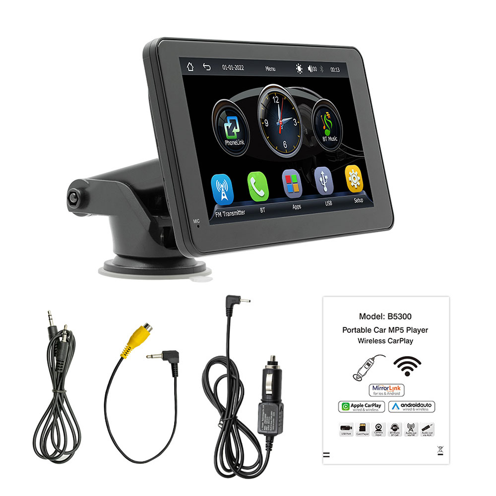 Преносим CarPlay / Android Auto дисплей No brand X5306L, 7", За автомобил - 13312 D-13312 11 Преносим CarPlay / Android Auto дисплей No brand X5306L, 7", За автомобил - 13312 - Image 9