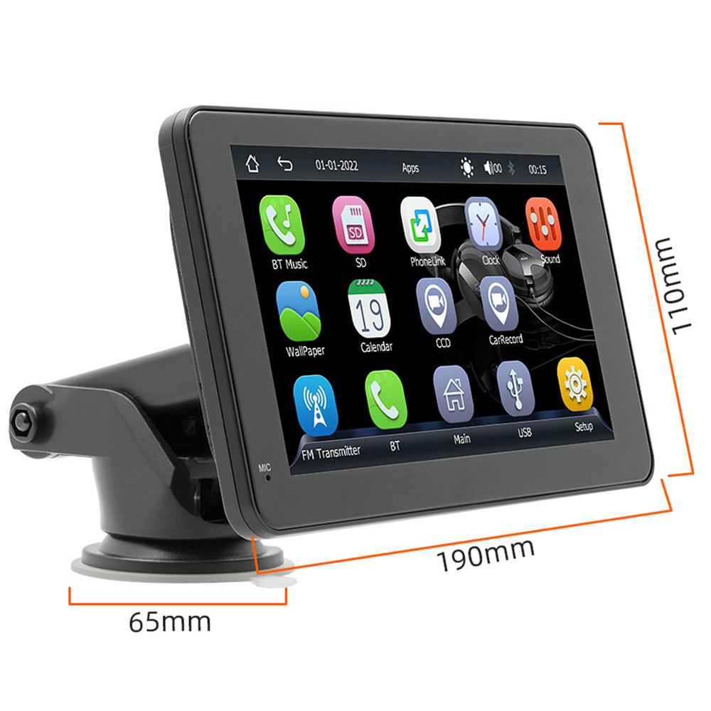 Преносим CarPlay / Android Auto дисплей No brand X5306L, 7", За автомобил - 13312 D-13312 10 Преносим CarPlay / Android Auto дисплей No brand X5306L, 7", За автомобил - 13312 - Image 8
