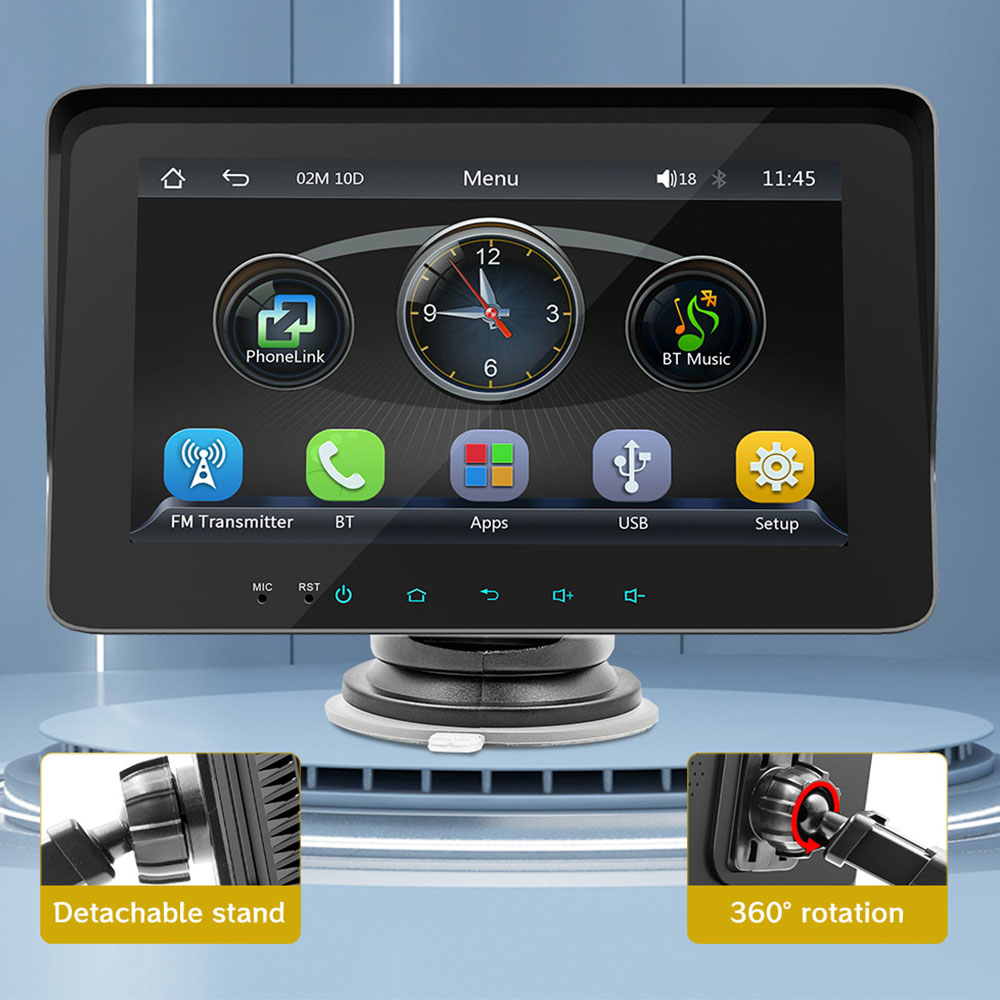 Преносим CarPlay / Android Auto дисплей No brand X5310L, 7", За автомобил - 13313 D-13313 13 Преносим CarPlay / Android Auto дисплей No brand X5310L, 7", За автомобил - 13313 - Image 11