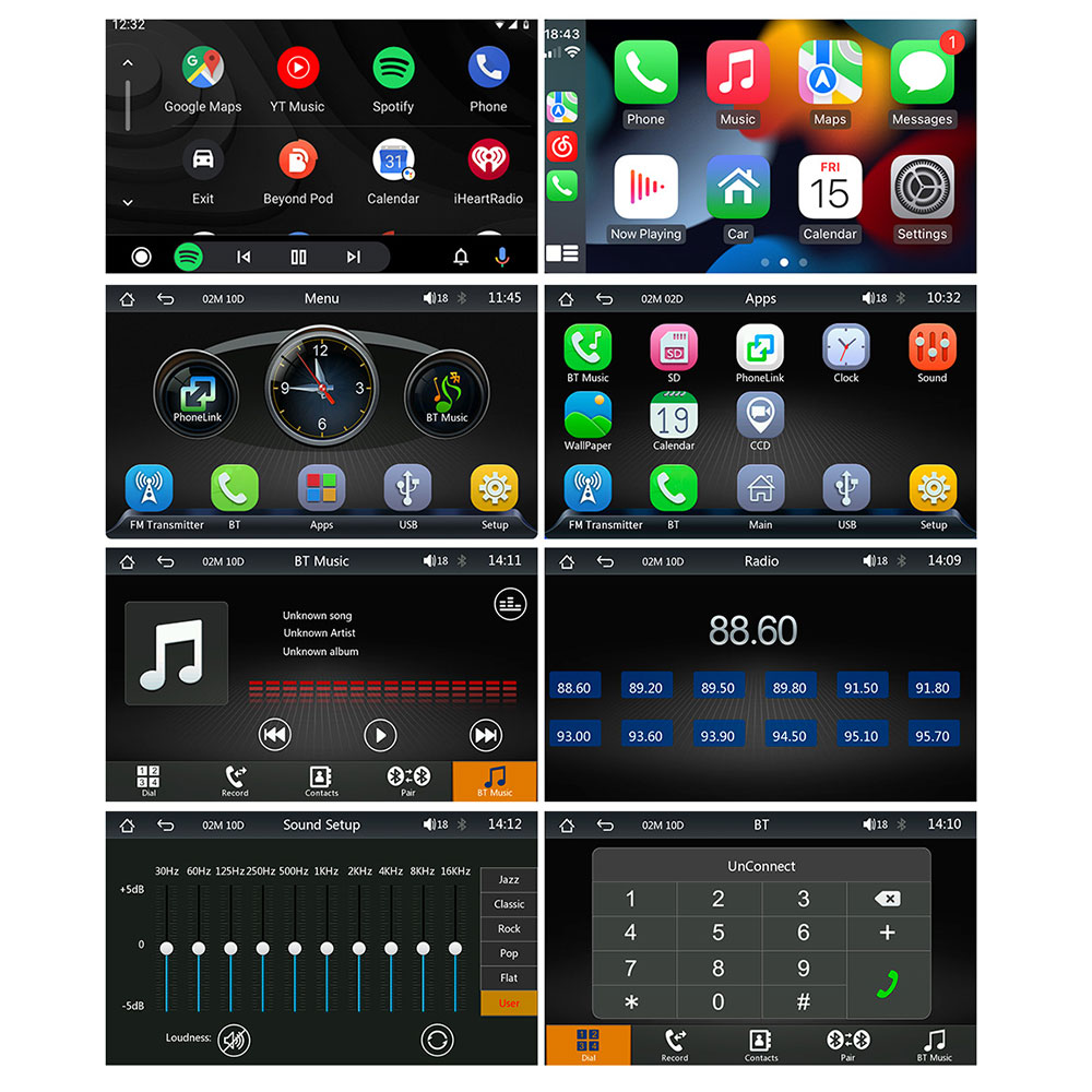 Преносим CarPlay / Android Auto дисплей No brand X5310L, 7", За автомобил - 13313 D-13313 15 Преносим CarPlay / Android Auto дисплей No brand X5310L, 7", За автомобил - 13313 - Image 13