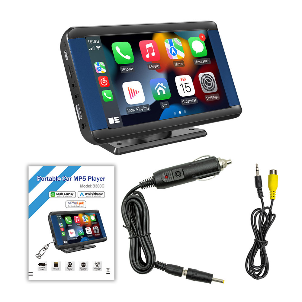 Преносим CarPlay / Android Auto дисплей No brand X300L, 7", За автомобил - 13314 D-13314 7 Преносим CarPlay / Android Auto дисплей No brand X300L, 7", За автомобил - 13314 - Image 5