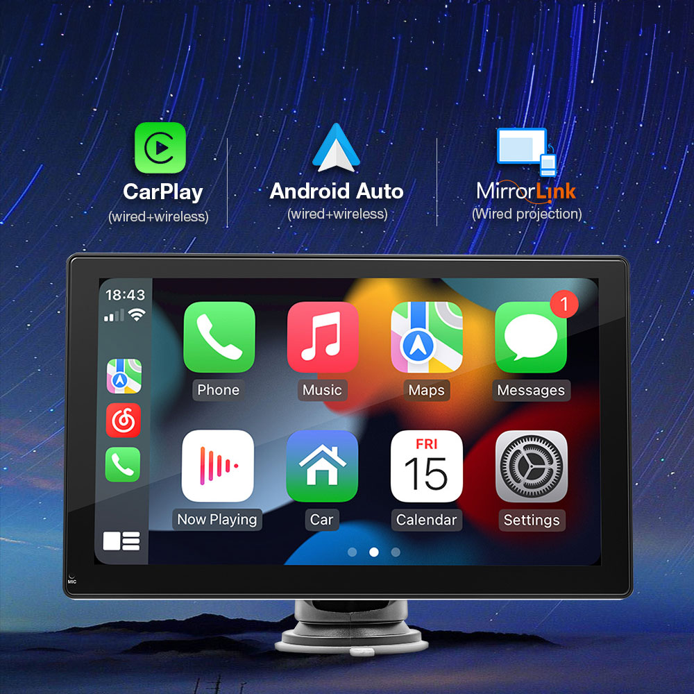 Преносим CarPlay / Android Auto дисплей No brand X5305L, 9", За автомобил - 13315 D-13315 12 Преносим CarPlay / Android Auto дисплей No brand X5305L, 9", За автомобил - 13315 - Image 10