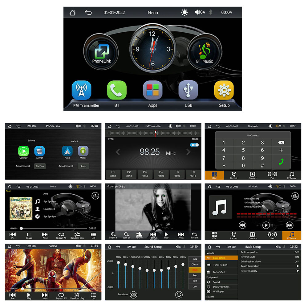 Преносим CarPlay / Android Auto дисплей No brand X5308L, 9", За автомобил - 13317 D-13317 11 Преносим CarPlay / Android Auto дисплей No brand X5308L, 9", За автомобил - 13317 - Image 9