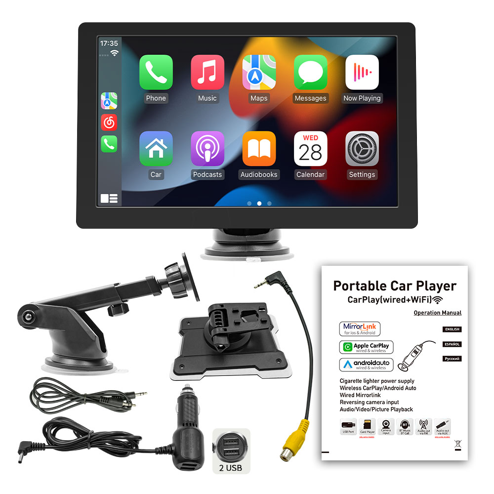 Преносим CarPlay / Android Auto дисплей No brand X5308L, 9", За автомобил - 13317 D-13317 8 Преносим CarPlay / Android Auto дисплей No brand X5308L, 9", За автомобил - 13317 - Image 6