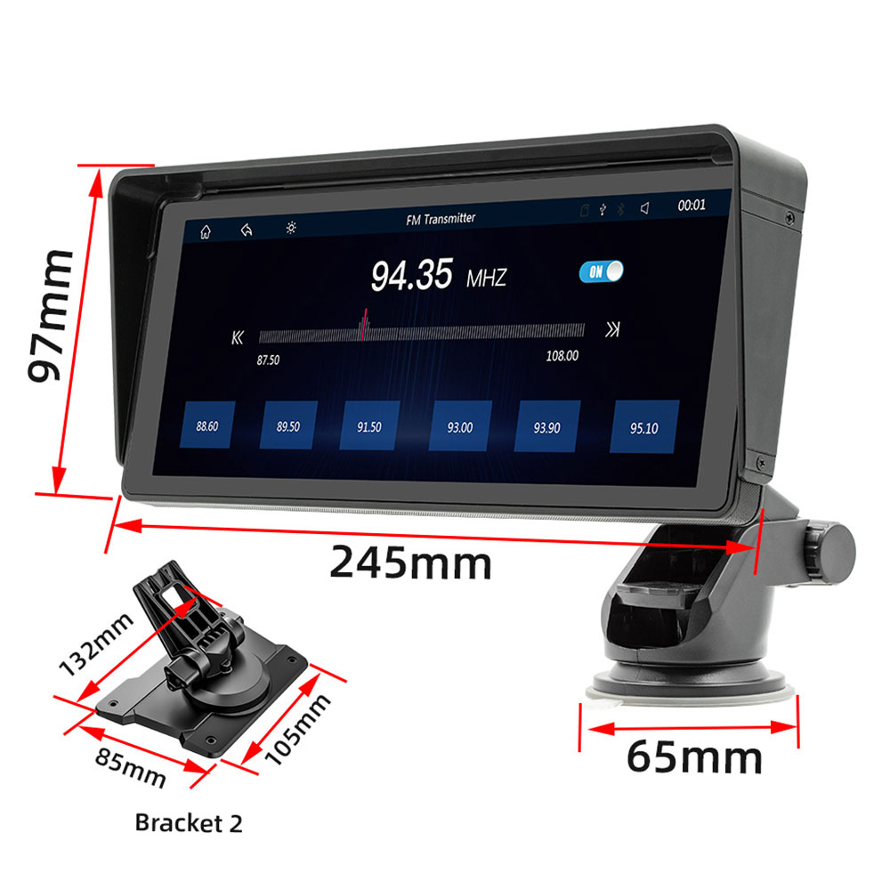 Преносим CarPlay / Android Auto дисплей No brand X5313, 10.26", За кола - 13318 D-13318 12 Преносим CarPlay / Android Auto дисплей No brand X5313, 10.26", За кола - 13318 - Image 10