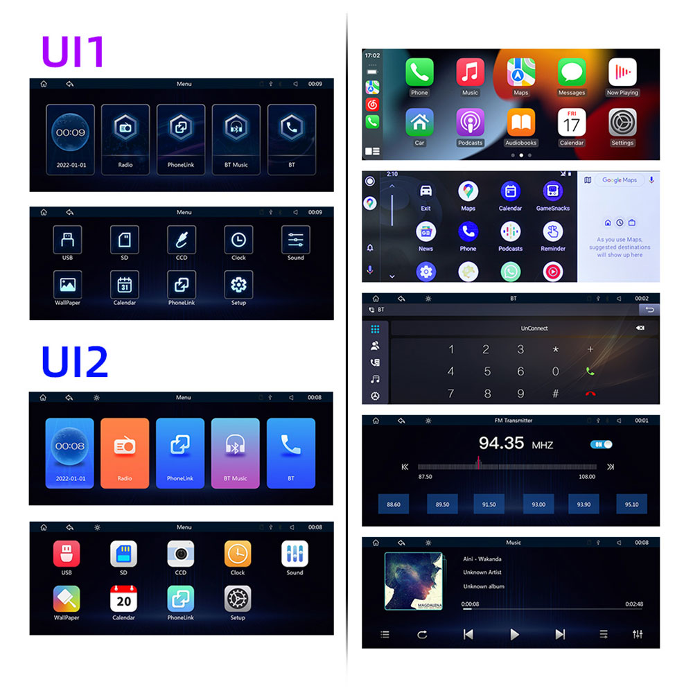 Преносим CarPlay / Android Auto дисплей No brand X5313, 10.26", За кола - 13318 D-13318 13 Преносим CarPlay / Android Auto дисплей No brand X5313, 10.26", За кола - 13318 - Image 11