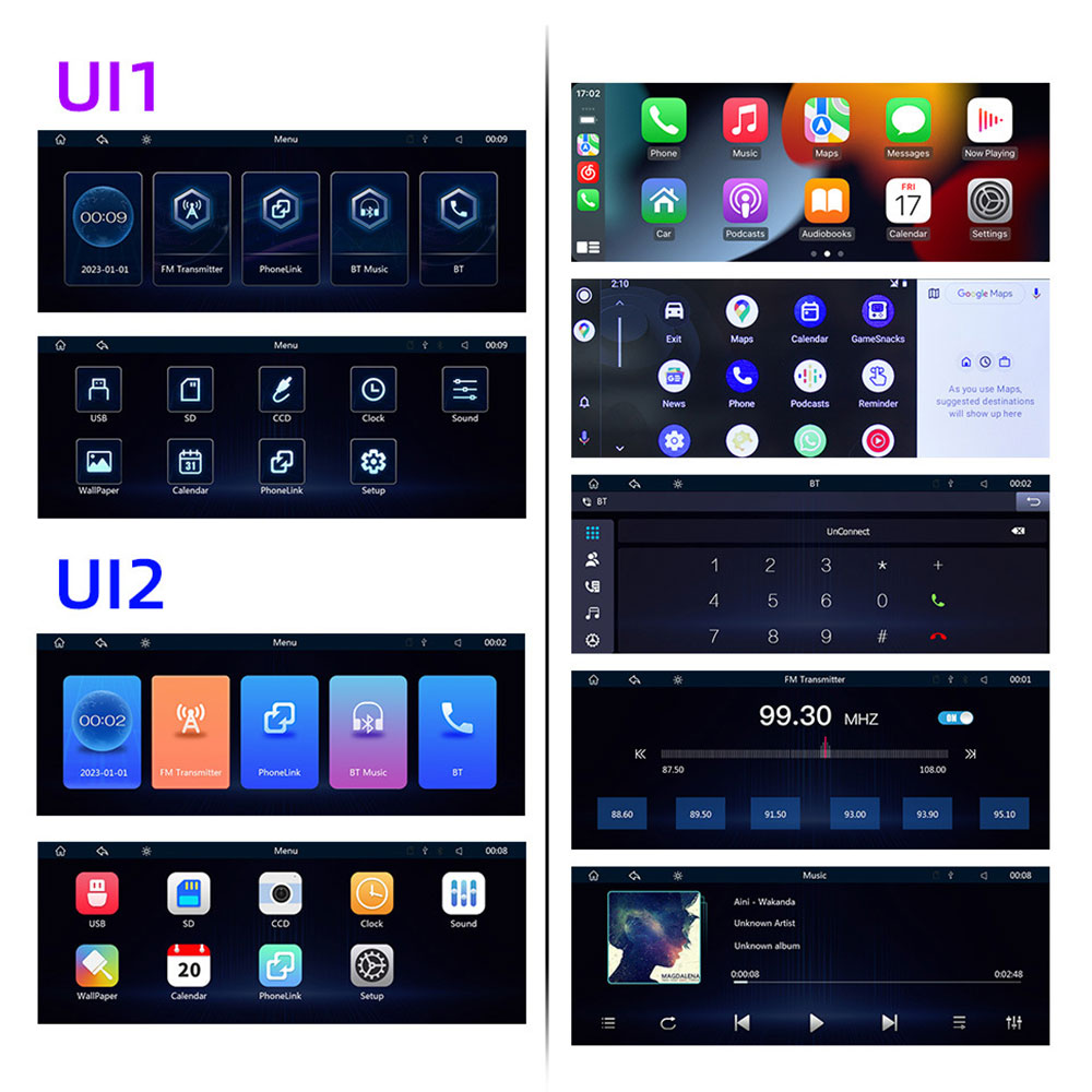 Преносим CarPlay / Android Auto дисплей No brand, X5314, 10.26", За автомобил - 13320 D-13320 8 Преносим CarPlay / Android Auto дисплей No brand, X5314, 10.26", За автомобил - 13320 - Image 6