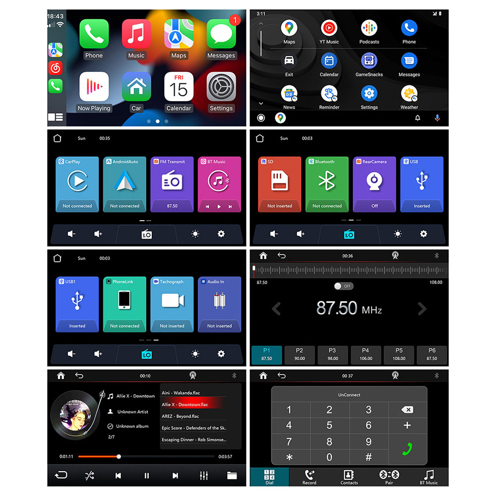 Преносим CarPlay / Android Auto дисплей No brand, X5570R, 7", За автомобил - 13322 D-13322 14 Преносим CarPlay / Android Auto дисплей No brand, X5570R, 7", За автомобил - 13322 - Image 12