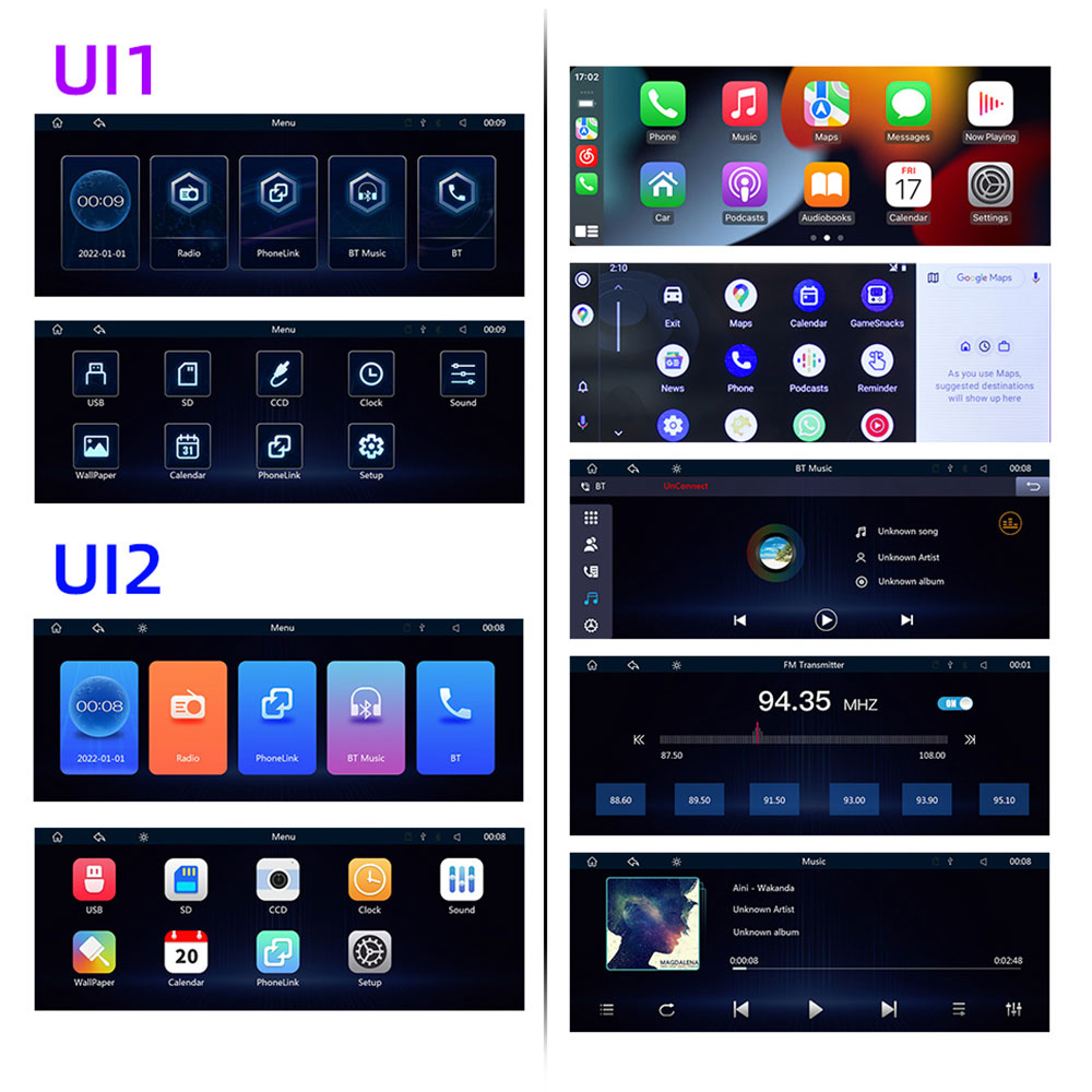 Преносим CarPlay / Android Auto дисплей No brand, X5368, 6.86", За автомобил - 13327 D-13327 11 Преносим CarPlay / Android Auto дисплей No brand, X5368, 6.86", За автомобил - 13327 - Image 9