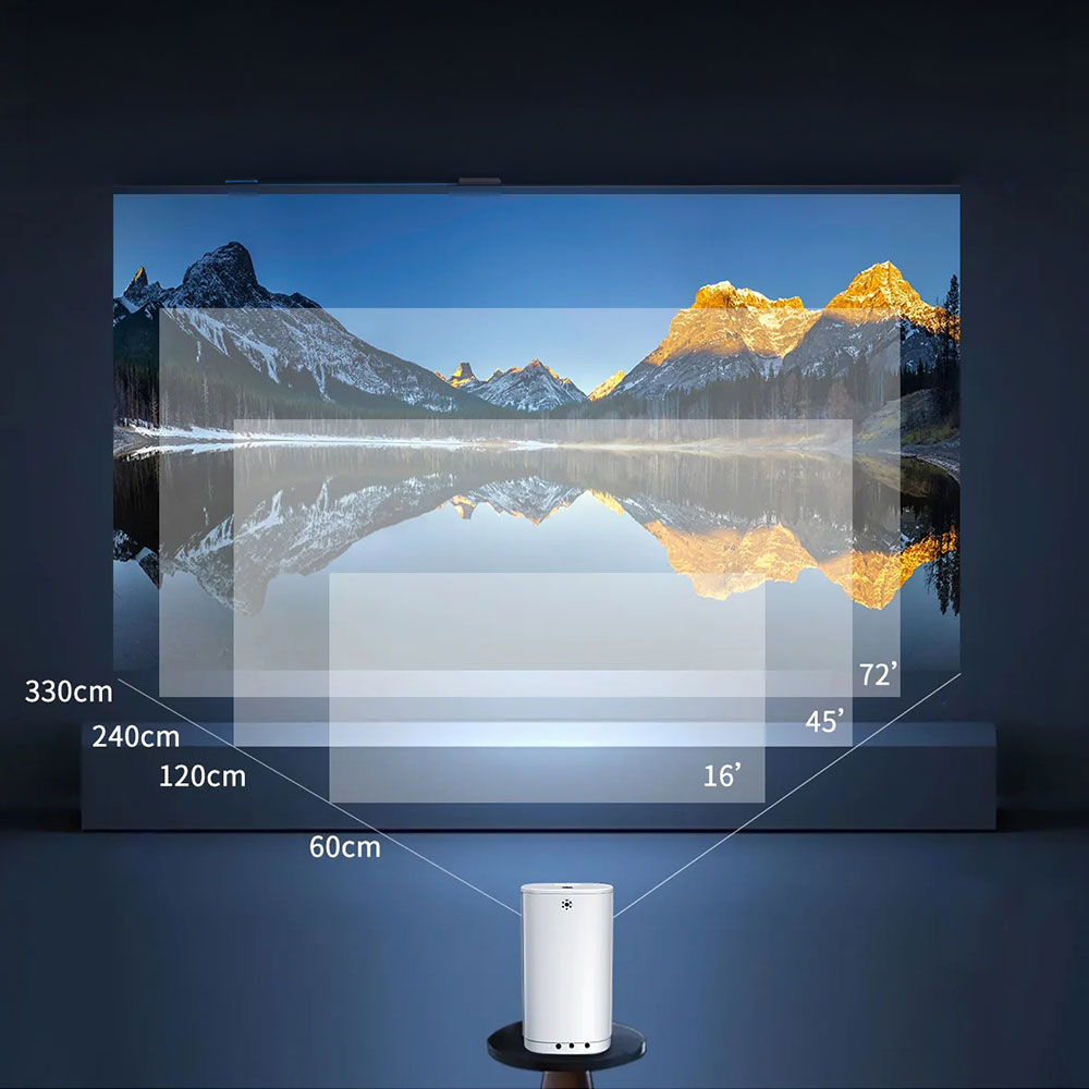 Проектор No brand T1, 40-200", 480*360P, Бял - 13343 D-13343 7 Проектор No brand T1, 40-200", 480*360P, Бял - 13343 - Image 5
