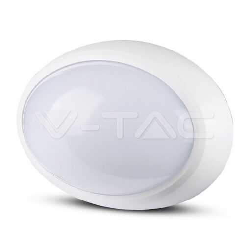 12w Led Овално Тяло Външен Монтаж Бяло Тяло Ip66 Топло Бяла Светлина - 1351