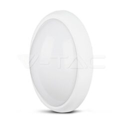 12w Led Овално Тяло Външен Монтаж Бяло Тяло Ip66 Топло Бяла Светлина - 1351 VTAC-1351