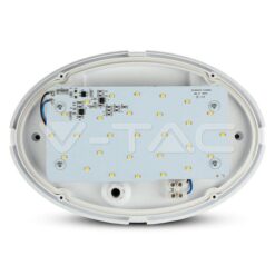 12w Led Овално Тяло Външен Монтаж Бяло Тяло Ip66 Топло Бяла Светлина - 1351 VTAC-1351
