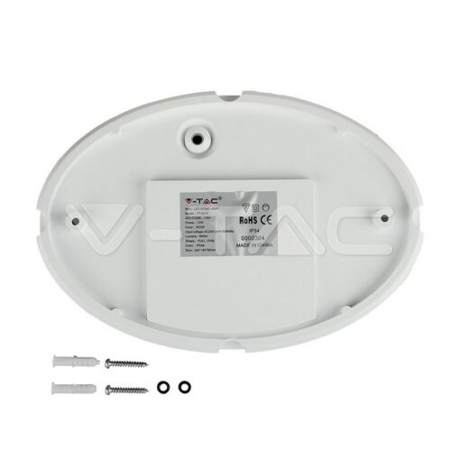 12w Led Овално Тяло Външен Монтаж Бяло Тяло Ip66 Топло Бяла Светлина - 1351 - Image 6