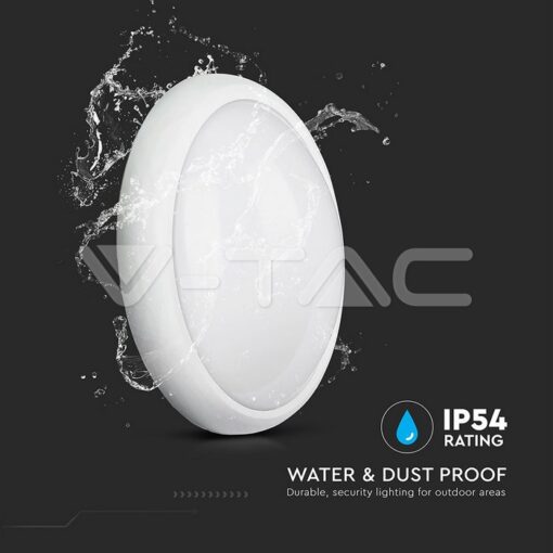 12w Led Овално Тяло Външен Монтаж Бяло Тяло Ip66 Топло Бяла Светлина - 1351 - Image 7