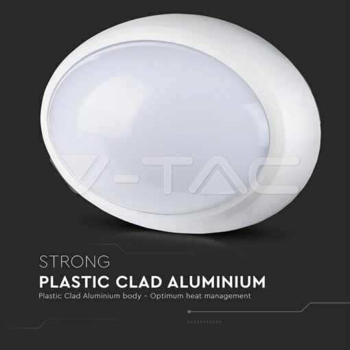 12w Led Овално Тяло Външен Монтаж Бяло Тяло Ip66 Топло Бяла Светлина - 1351 - Image 9