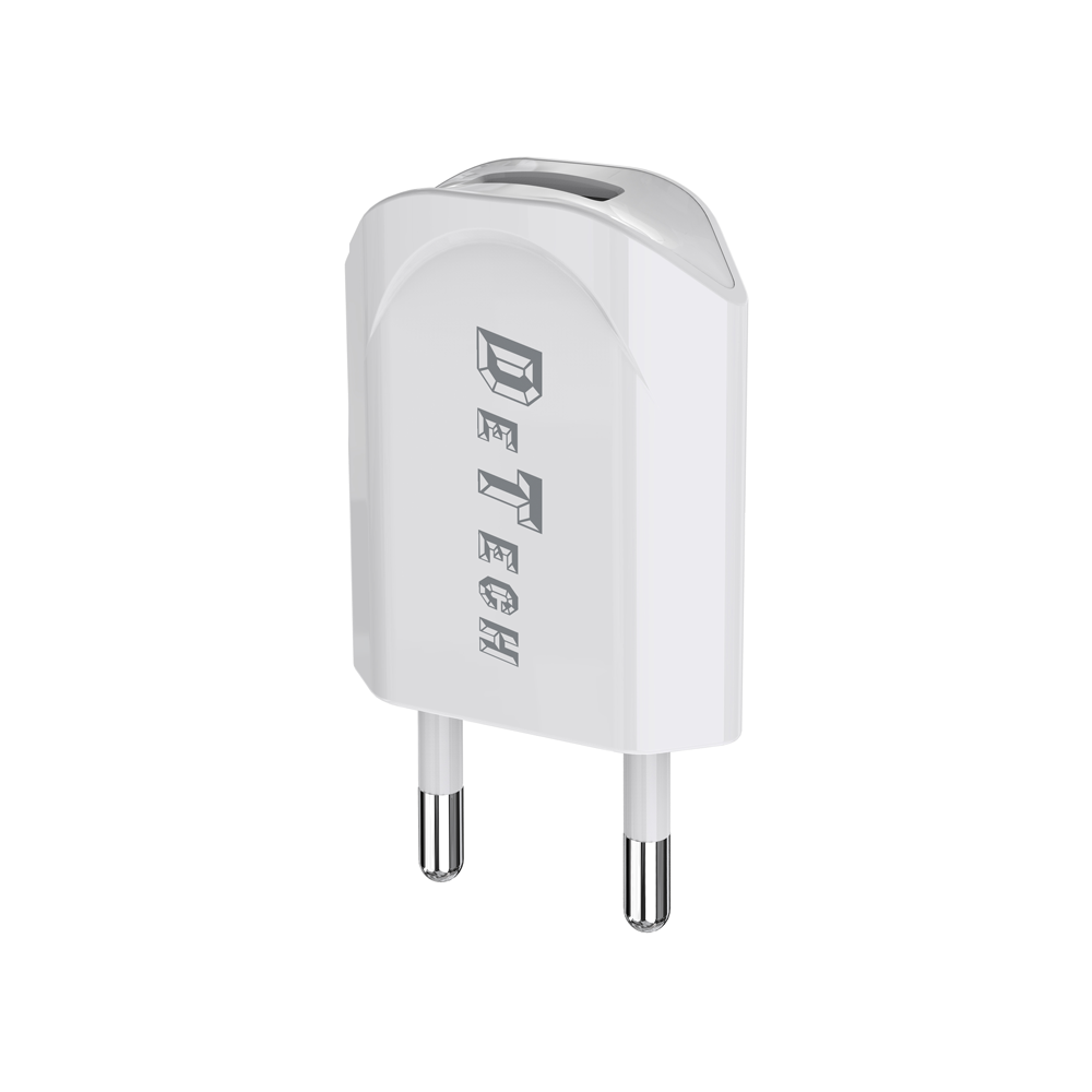 Мрежово зарядно устройство, DeTech, DE-11i, 5V/1A, 220V,1 x USB, С Lightning кабел, 1.0m, Бял - 14116 D-14116 5 Мрежово зарядно устройство, DeTech, DE-11i, 5V/1A, 220V,1 x USB, С Lightning кабел, 1.0m, Бял - 14116 - Image 3