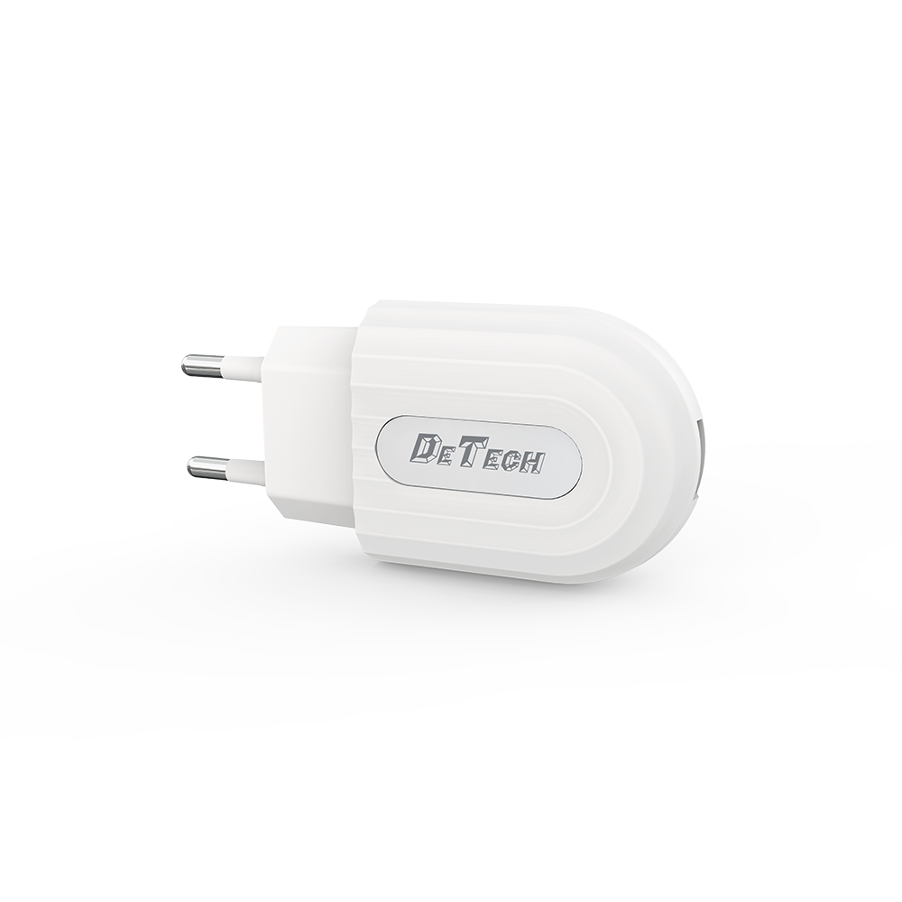 Мрежово зарядно устройство DeTech DE-28i, 5V/2.1A, 220V,1 x USB, С Lightning кабел, 1.0m, Бял - 14134 D-14134 4 Мрежово зарядно устройство DeTech DE-28i, 5V/2.1A, 220V,1 x USB, С Lightning кабел, 1.0m, Бял - 14134 - Image 2
