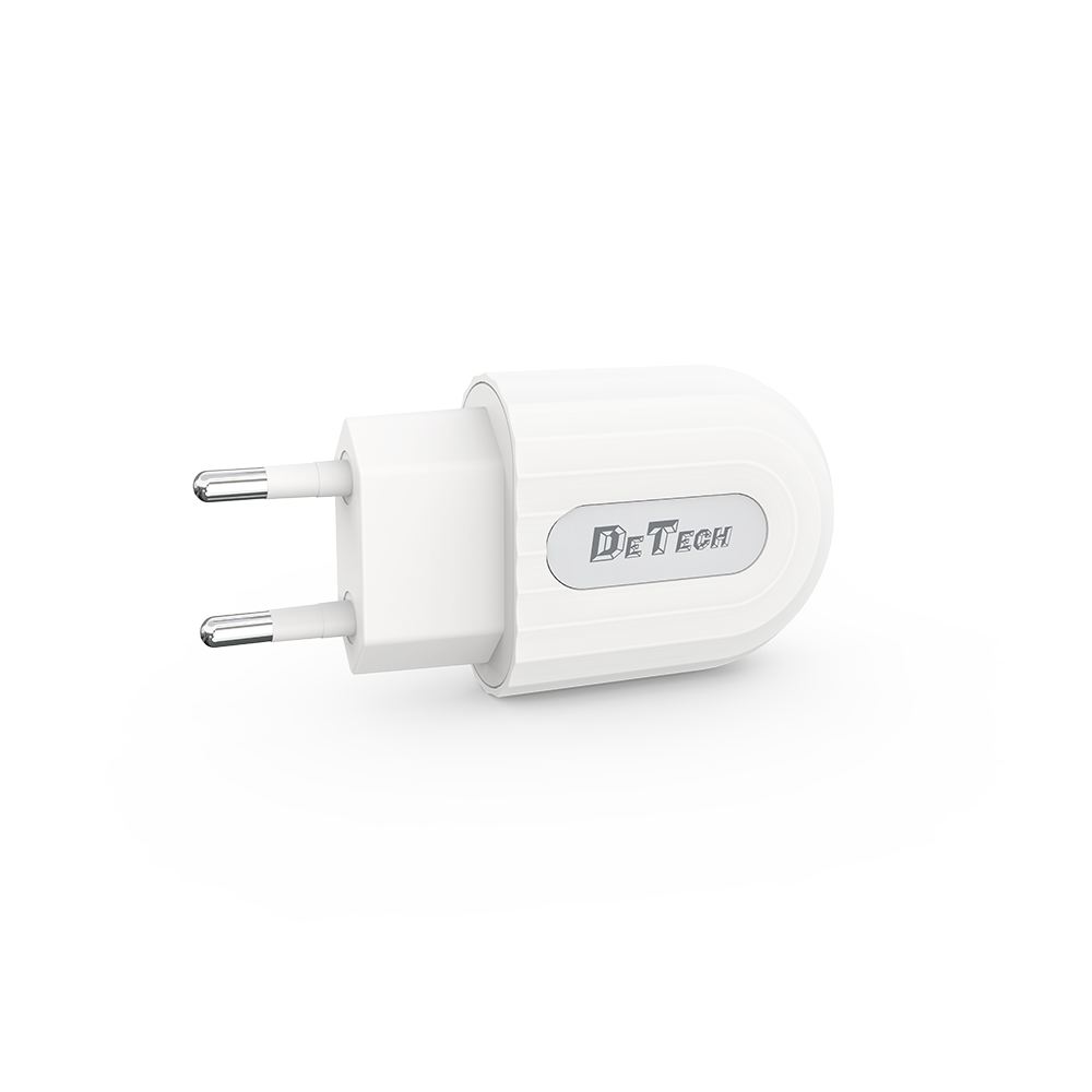 Мрежово зарядно устройство DeTech DE-28i, 5V/2.1A, 220V,1 x USB, С Lightning кабел, 1.0m, Бял - 14134 D-14134 5 Мрежово зарядно устройство DeTech DE-28i, 5V/2.1A, 220V,1 x USB, С Lightning кабел, 1.0m, Бял - 14134 - Image 3